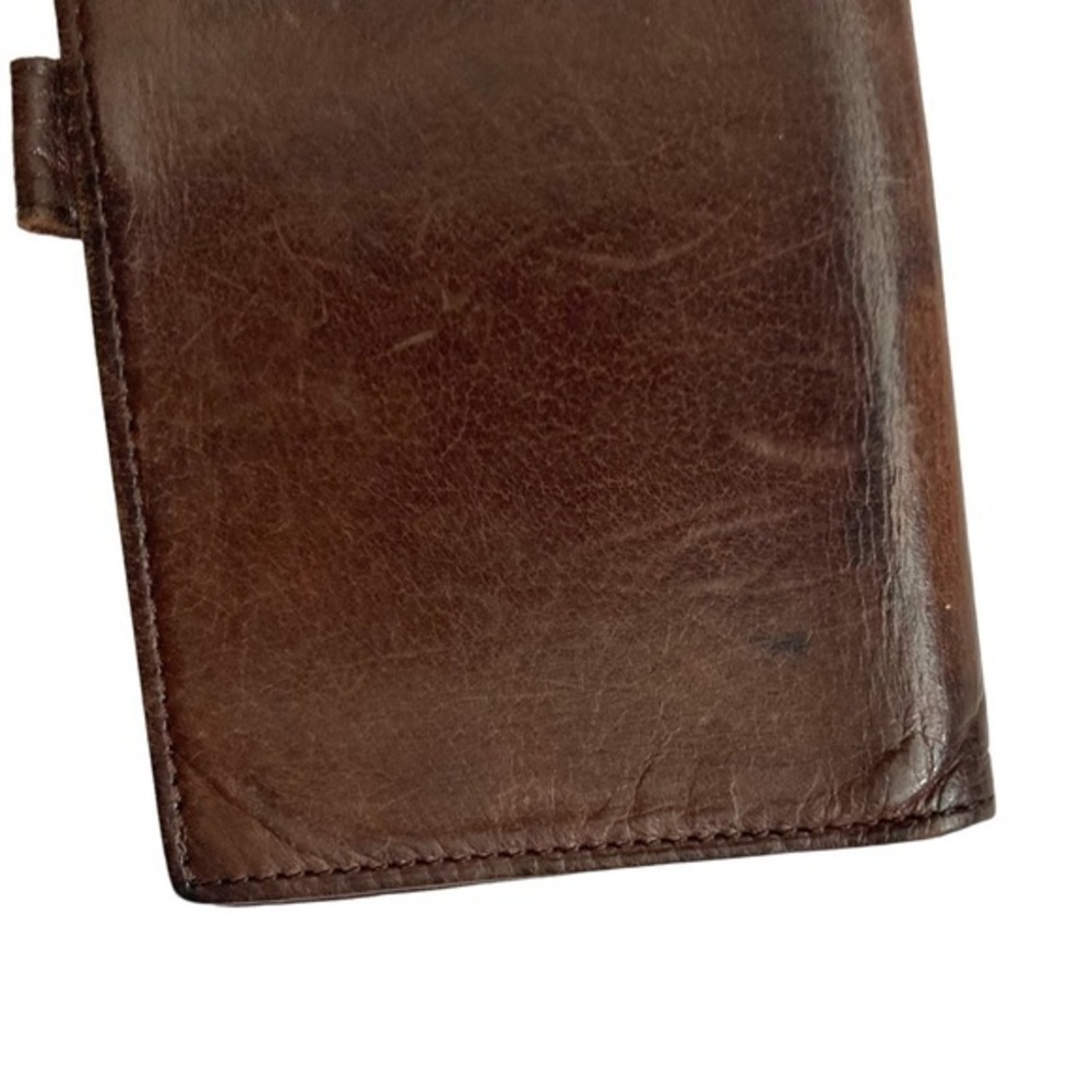 Coach vintage brown leather checkbook slipcover - Picture 10 of 11